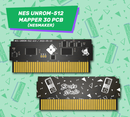 NES UNROM-512 / Mapper 30 PCB (NesMaker)